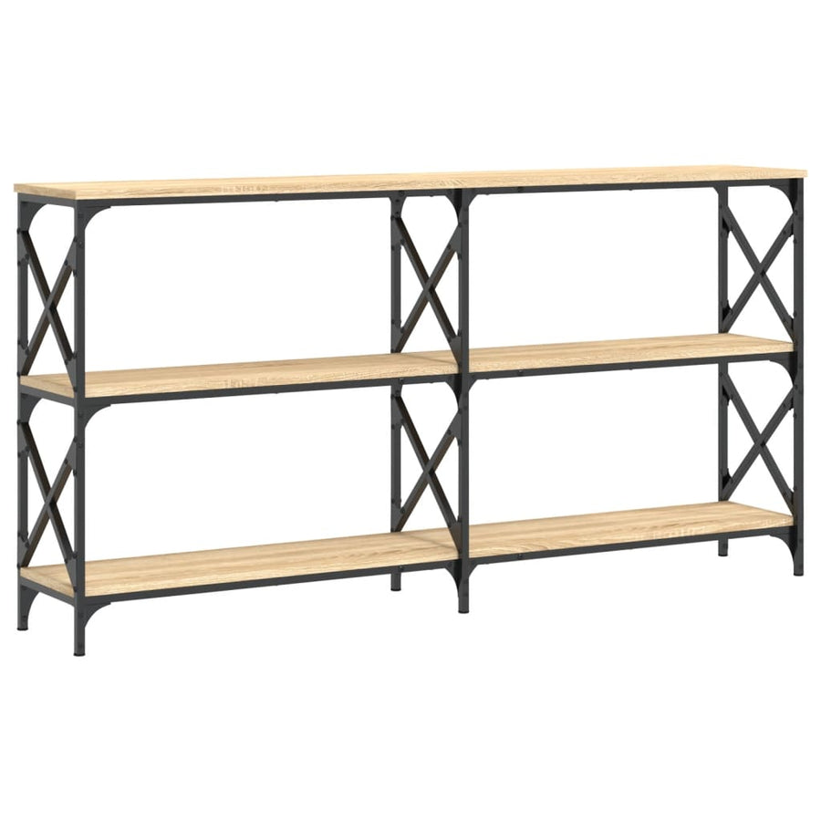 Wandtafel 156X28X80,5 Cm Bewerkt Hout Sonoma Eikenkleurig