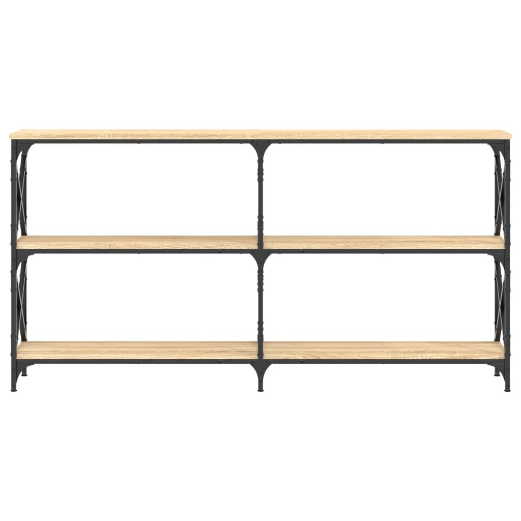 Wandtafel 156X28X80,5 Cm Bewerkt Hout Sonoma Eikenkleurig