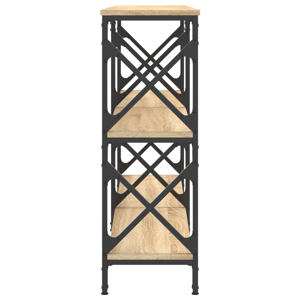 Wandtafel 156X28X80,5 Cm Bewerkt Hout Sonoma Eikenkleurig