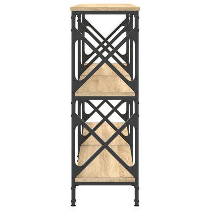 Wandtafel 156X28X80,5 Cm Bewerkt Hout Sonoma Eikenkleurig