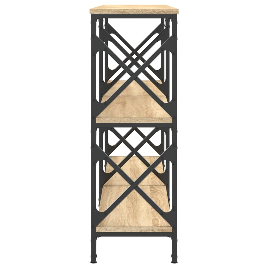 Wandtafel 156X28X80,5 Cm Bewerkt Hout Sonoma Eikenkleurig