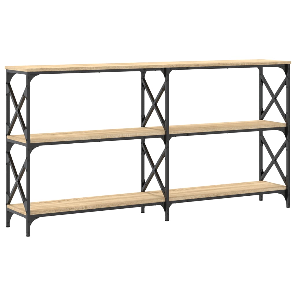 Wandtafel 156X28X80,5 Cm Bewerkt Hout Sonoma Eikenkleurig