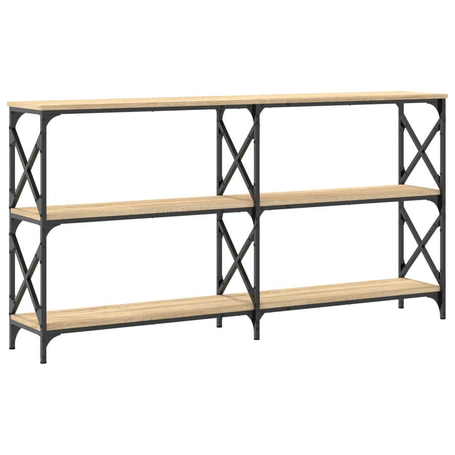 Wandtafel 156X28X80,5 Cm Bewerkt Hout Sonoma Eikenkleurig