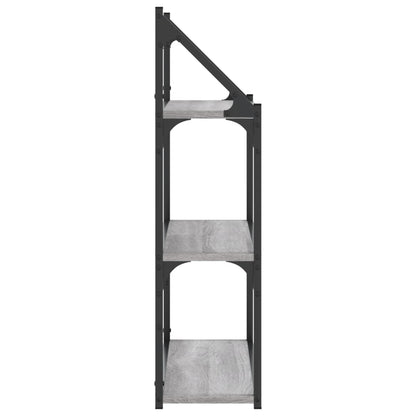 Wandrek 3-Laags 60X21X78,5 Cm Bewerkt Hout Grijs Sonoma