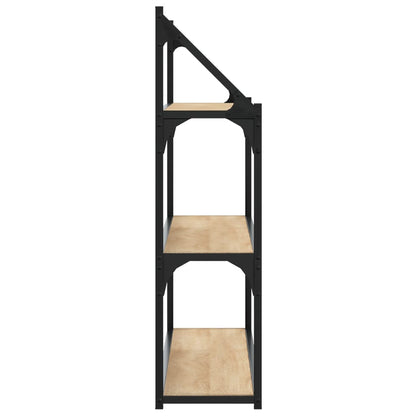Wandrek 3-Laags 80X21X78,5 Cm Bewerkt Hout Sonoma Eikenkleurig