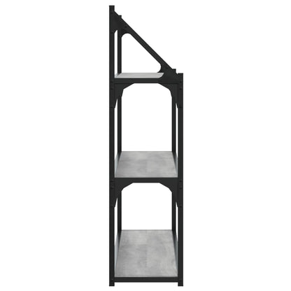 Wandrek 3-Laags 80X21X78,5 Cm Bewerkt Hout Grijs Sonoma
