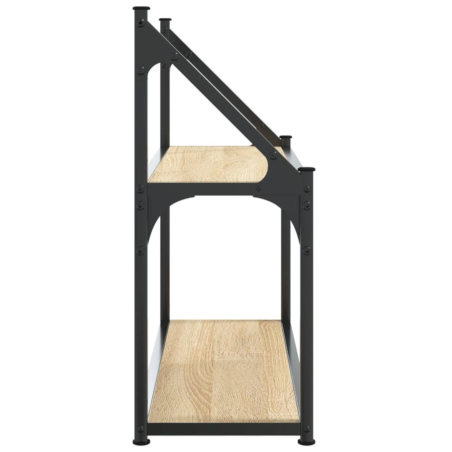 Wandrek 2-Laags 60X21X51 Cm Bewerkt Hout Sonoma Eikenkleurig
