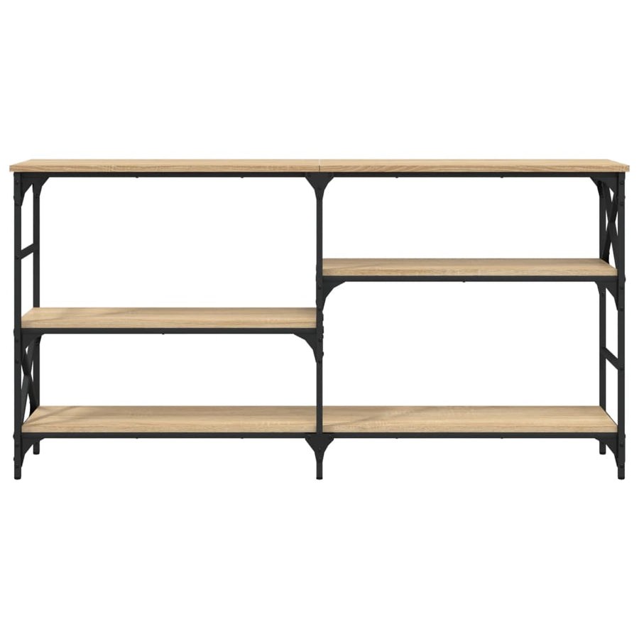 Wandtafel 150x29x76,5 cm bewerkt hout sonoma eikenkleurig