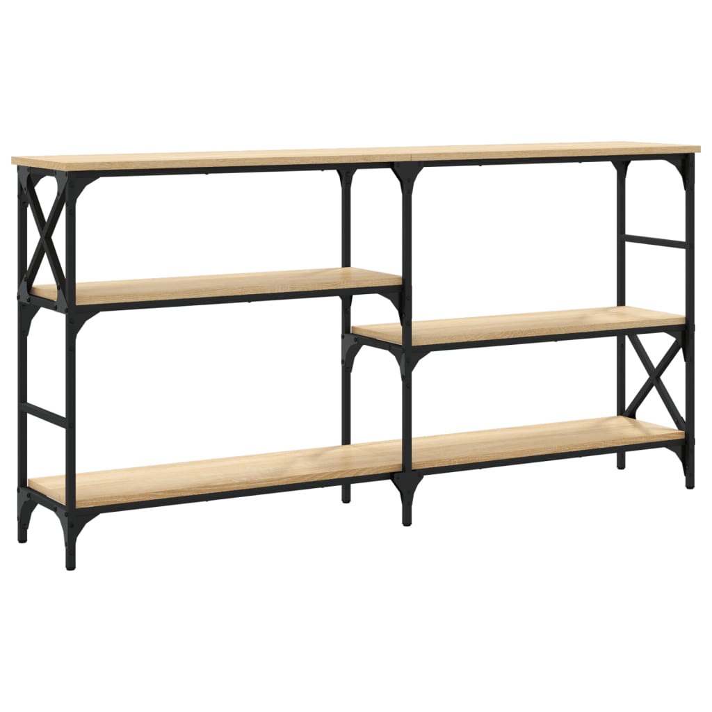 Wandtafel 150x29x76,5 cm bewerkt hout sonoma eikenkleurig