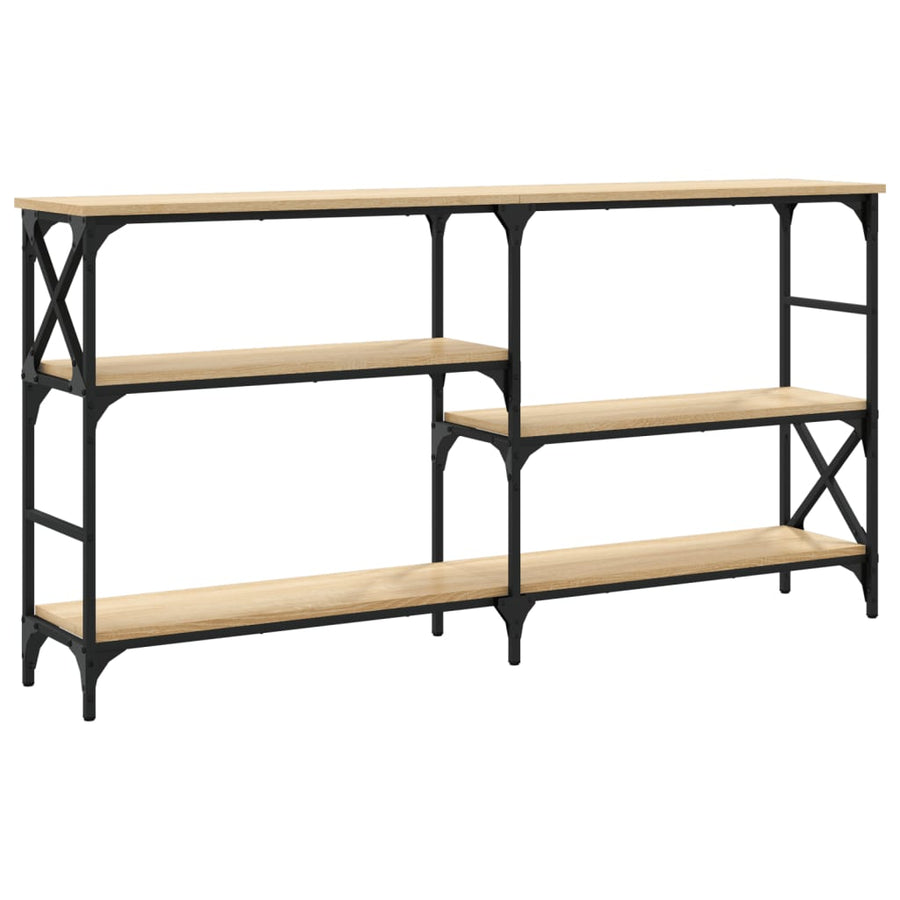 Wandtafel 150x29x76,5 cm bewerkt hout sonoma eikenkleurig