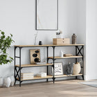 Console table 150x29x76.5 cm engineered wood Sonoma oak finish