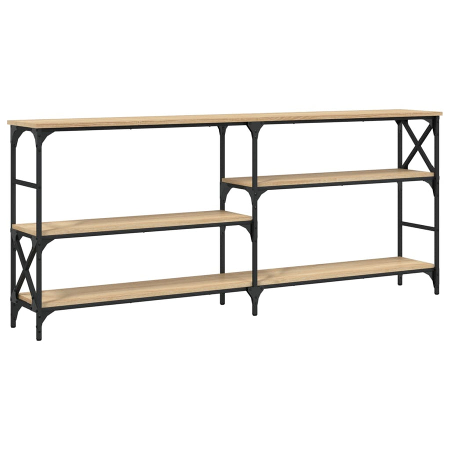 Wandtafel 180X29X76,5 Cm Bewerkt Hout Kleurig Sonoma eiken