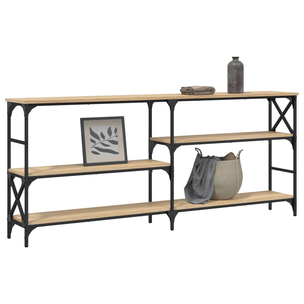 Wandtafel 180X29X76,5 Cm Bewerkt Hout Kleurig Sonoma eiken