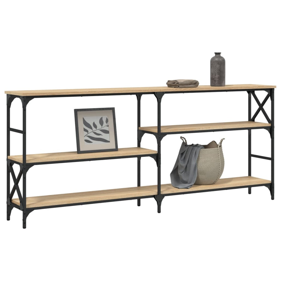 Wandtafel 180X29X76,5 Cm Bewerkt Hout Kleurig Sonoma eiken