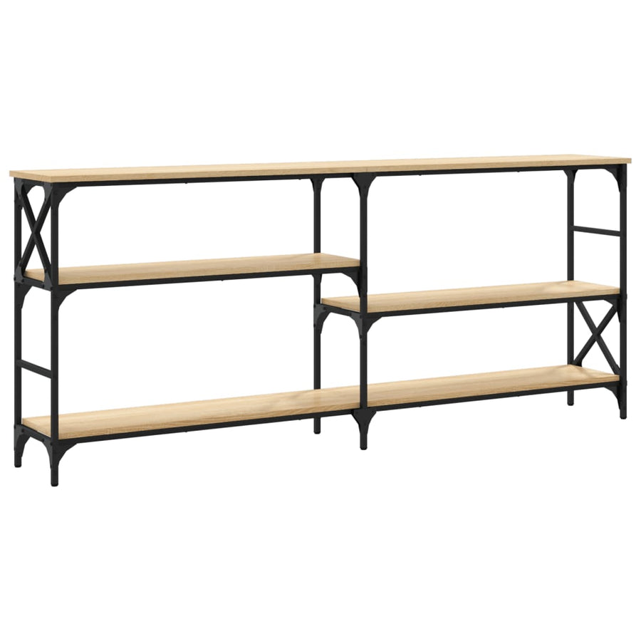 Wandtafel 180X29X76,5 Cm Bewerkt Hout Kleurig Sonoma eiken