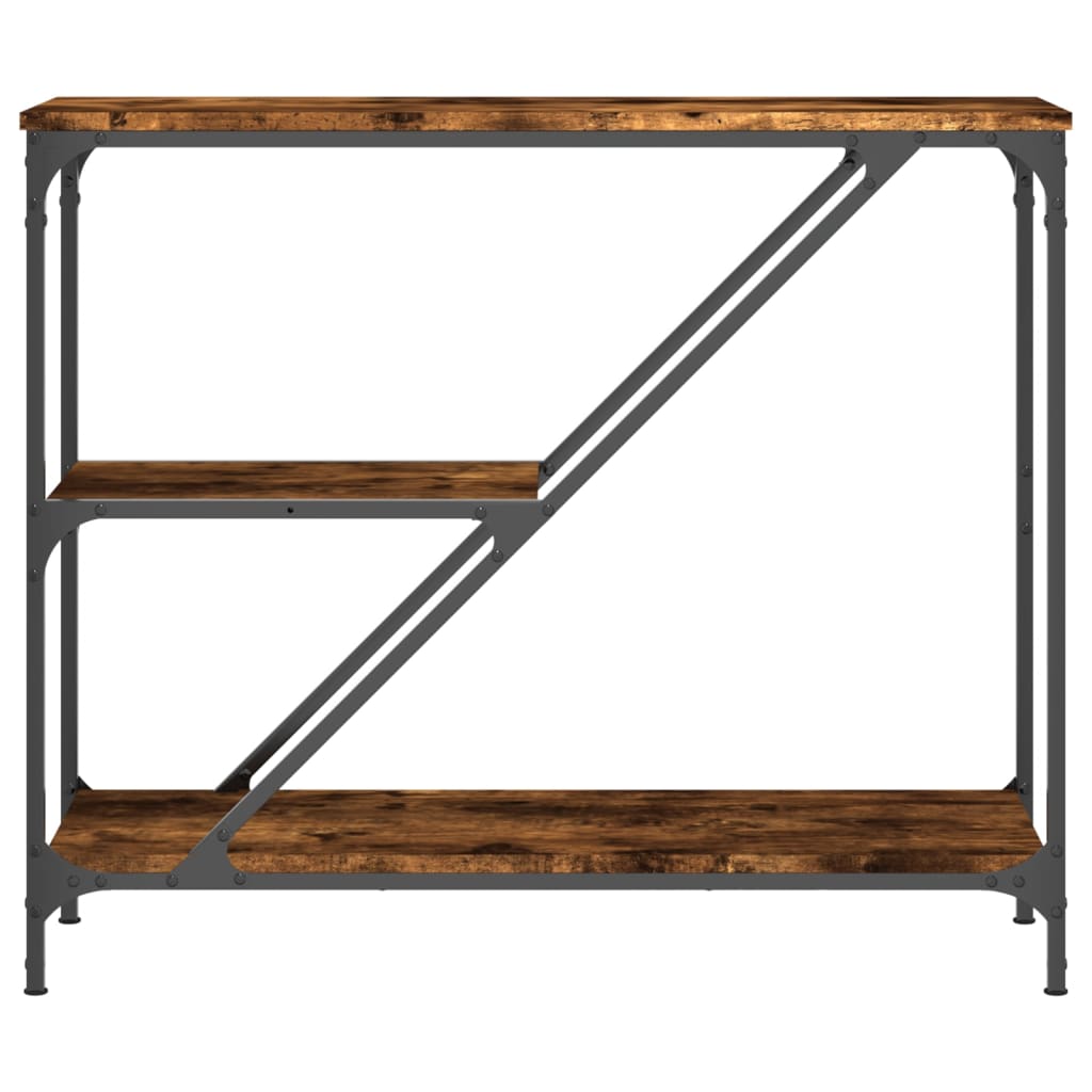 Wandtafel 88,5X30X75 Cm Bewerkt Hout Gerookt Eikenkleurig