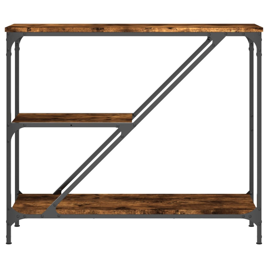 Wandtafel 88,5X30X75 Cm Bewerkt Hout Gerookt Eikenkleurig