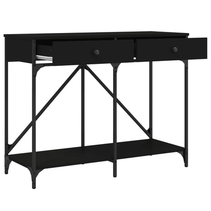 Wandtafel 100X39X78,5 Cm Bewerkt Hout Zwart