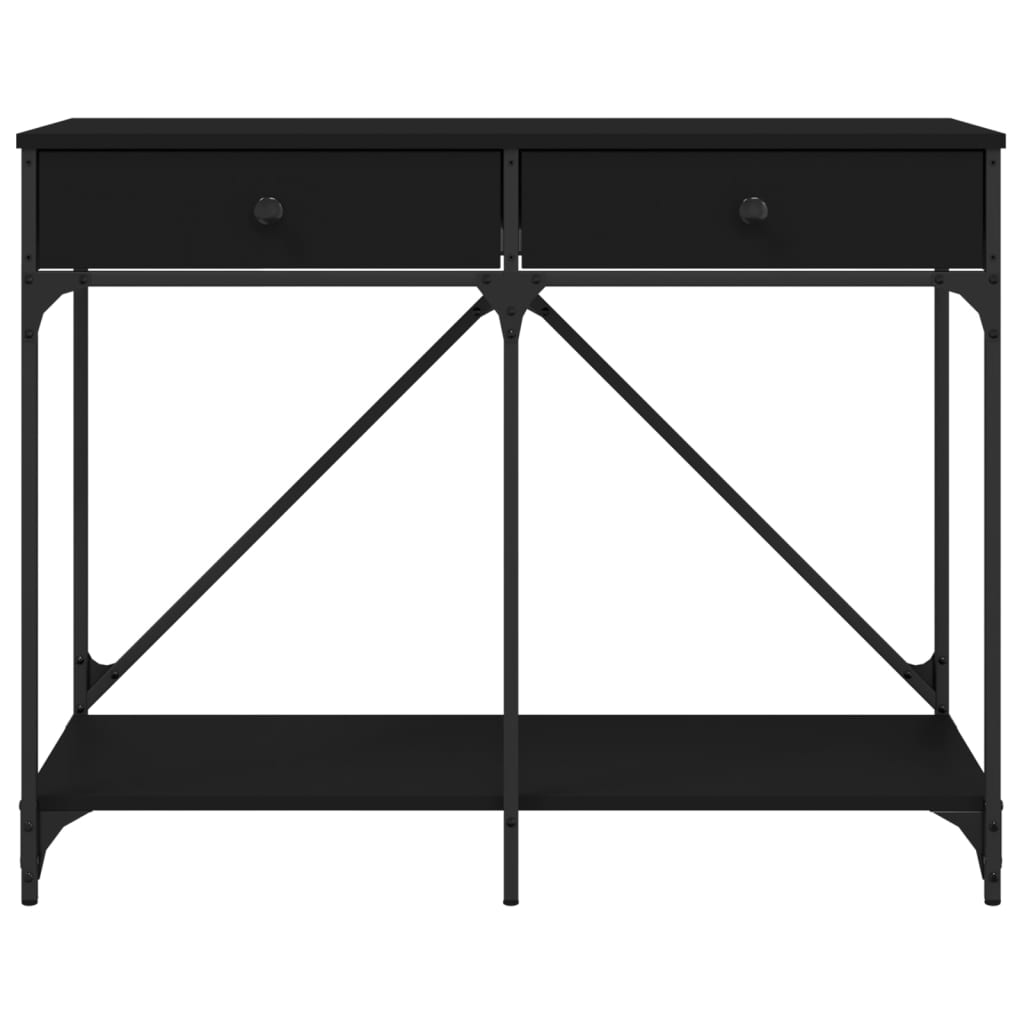 Wandtafel 100X39X78,5 Cm Bewerkt Hout Zwart