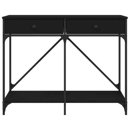 Wandtafel 100X39X78,5 Cm Bewerkt Hout Zwart