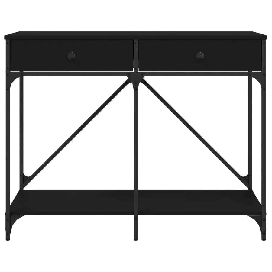 Wandtafel 100X39X78,5 Cm Bewerkt Hout Zwart