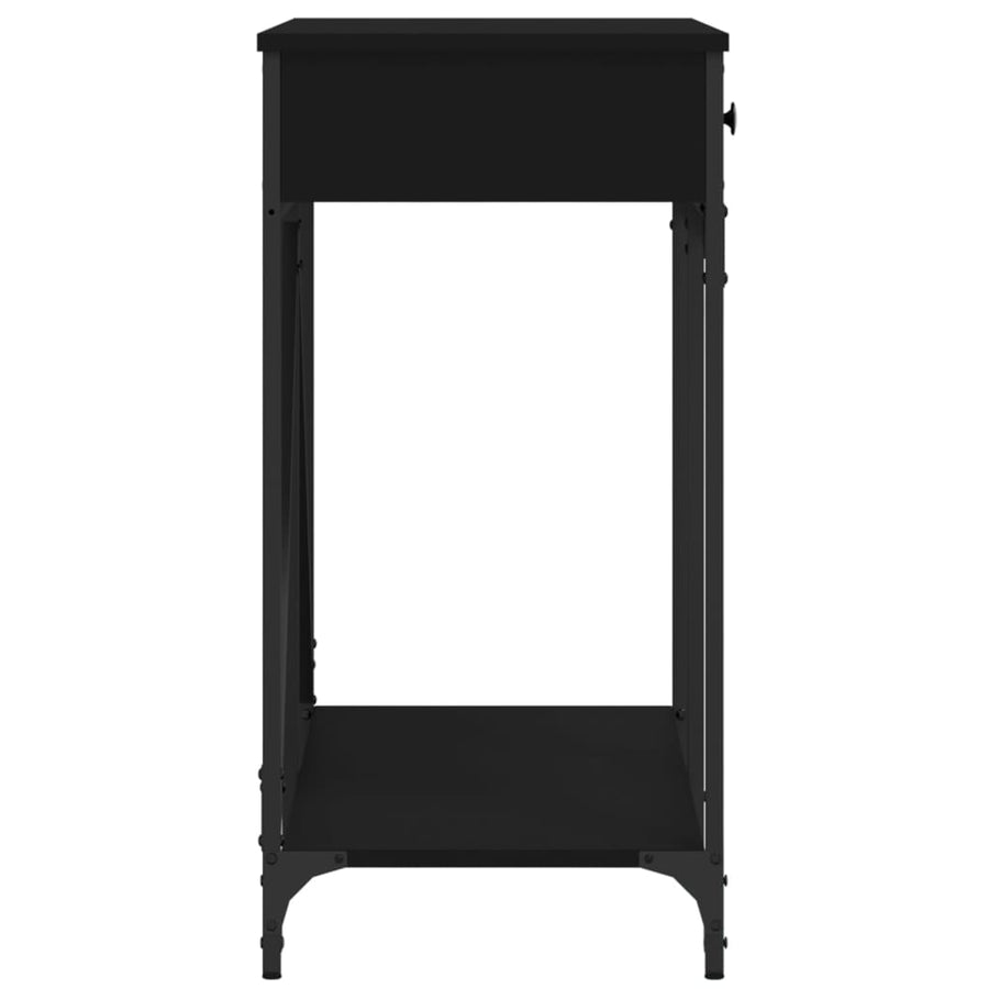 Wandtafel 100X39X78,5 Cm Bewerkt Hout Zwart