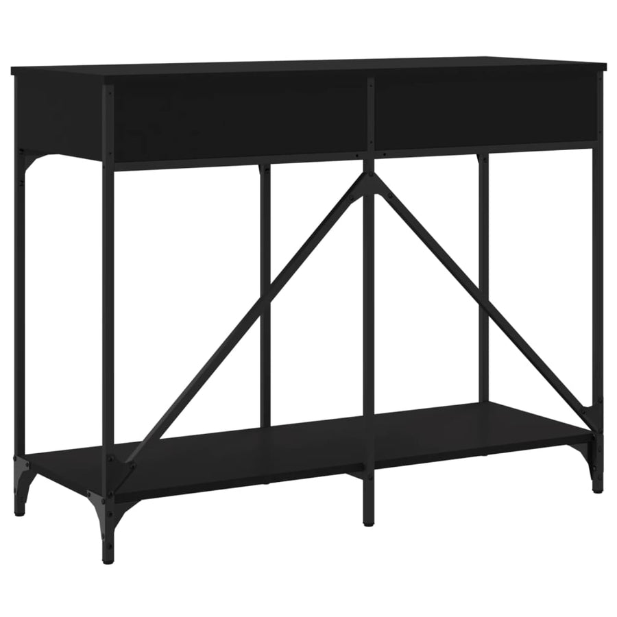 Wandtafel 100X39X78,5 Cm Bewerkt Hout Zwart
