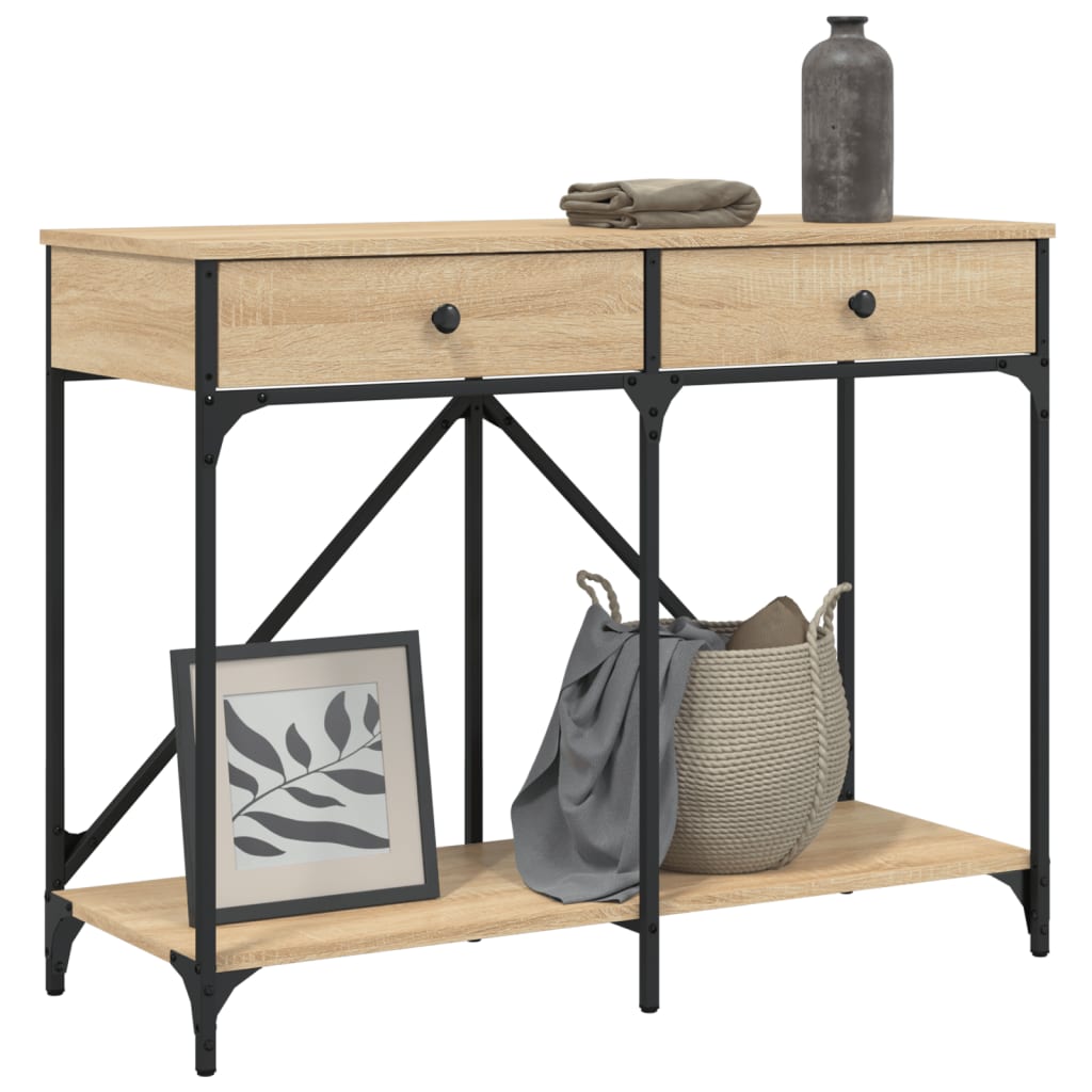 Wandtafel 100X39X78,5 Cm Bewerkt Hout Sonoma Eikenkleurig