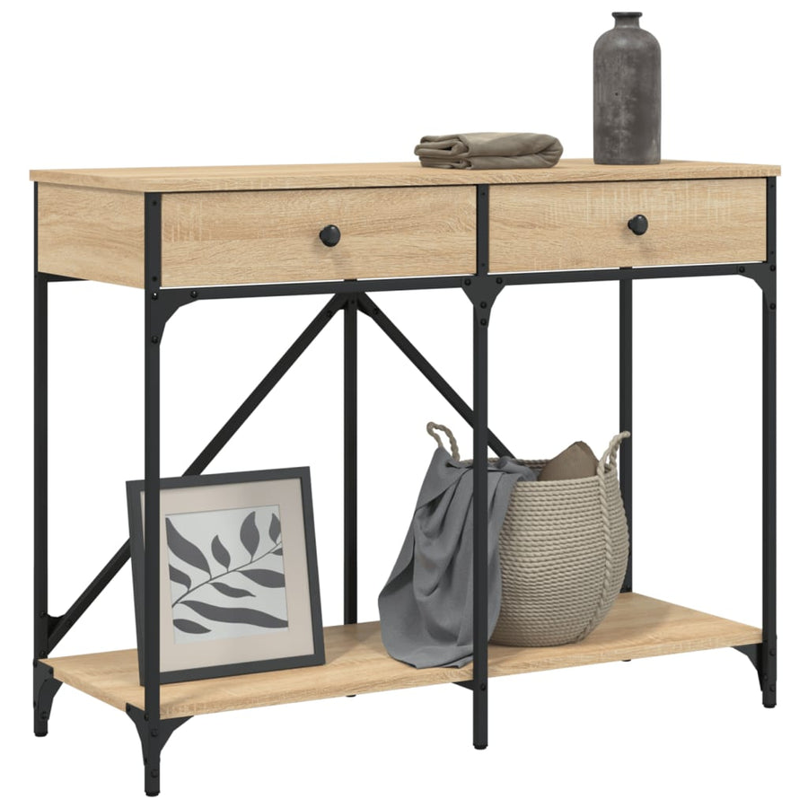 Wandtafel 100X39X78,5 Cm Bewerkt Hout Sonoma Eikenkleurig