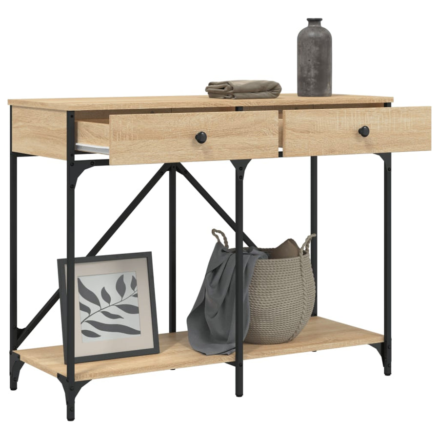 Wandtafel 100X39X78,5 Cm Bewerkt Hout Sonoma Eikenkleurig