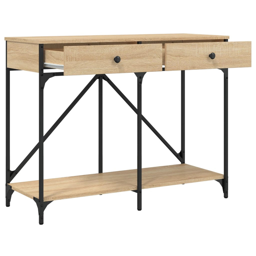 Wandtafel 100X39X78,5 Cm Bewerkt Hout Sonoma Eikenkleurig
