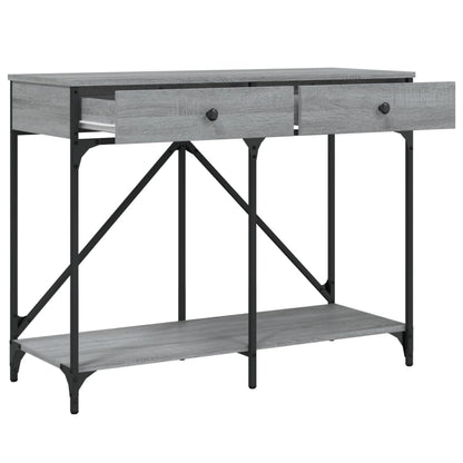 Wandtafel 100X39X78,5 Cm Bewerkt Hout Grijs Sonoma Eikenkleurig
