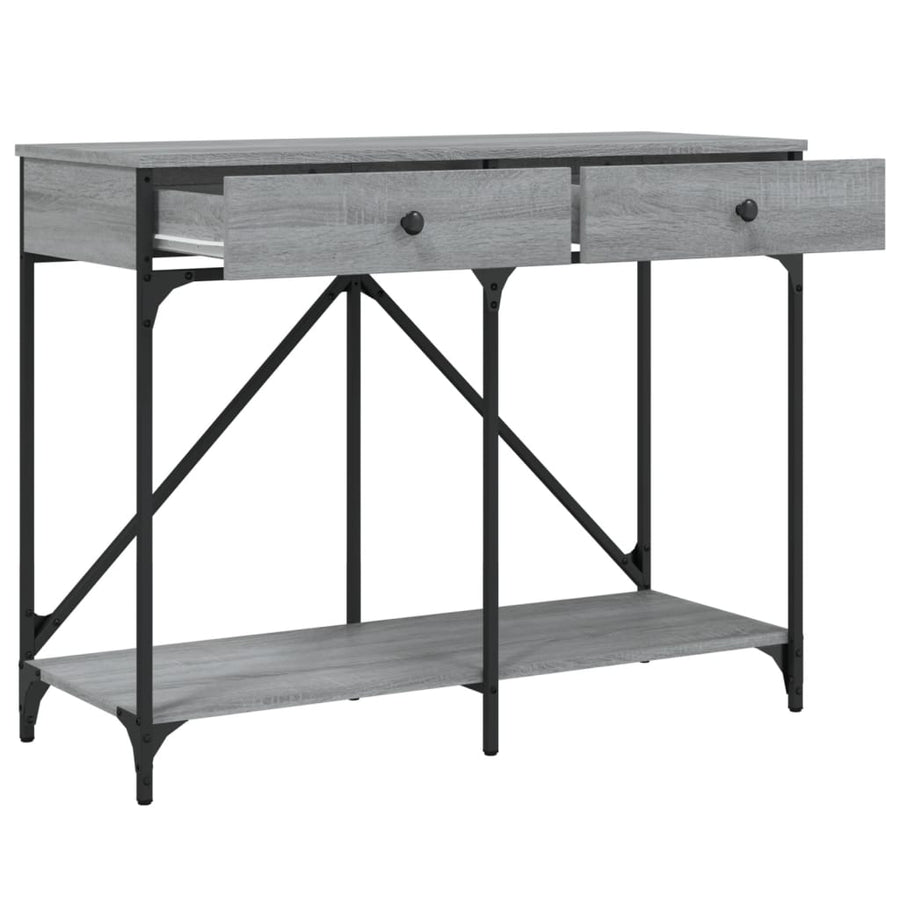 Wandtafel 100X39X78,5 Cm Bewerkt Hout Grijs Sonoma Eikenkleurig