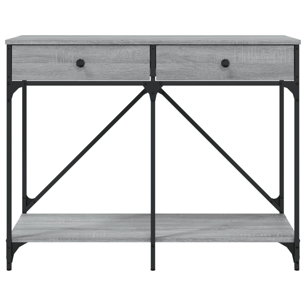 Wandtafel 100X39X78,5 Cm Bewerkt Hout Grijs Sonoma Eikenkleurig