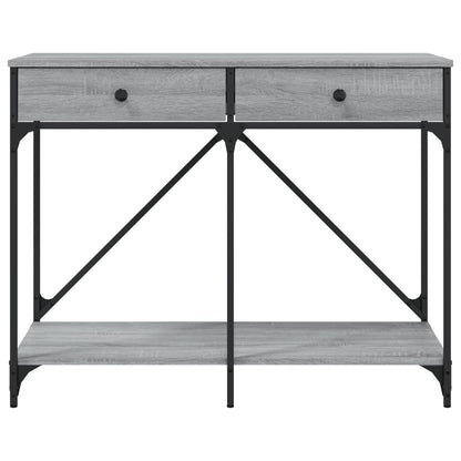 Wandtafel 100X39X78,5 Cm Bewerkt Hout Grijs Sonoma Eikenkleurig