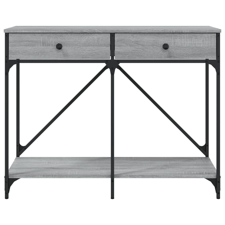 Wandtafel 100X39X78,5 Cm Bewerkt Hout Grijs Sonoma Eikenkleurig