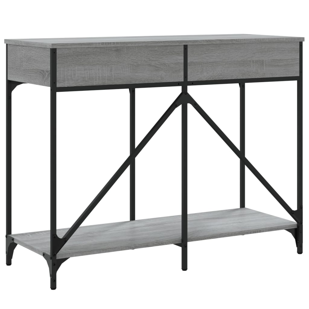 Wandtafel 100X39X78,5 Cm Bewerkt Hout Grijs Sonoma Eikenkleurig