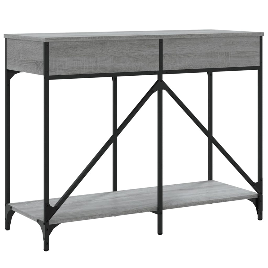Wandtafel 100X39X78,5 Cm Bewerkt Hout Grijs Sonoma Eikenkleurig