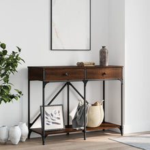 Wandtafel 100X39X78,5 Cm Bewerkt Hout Bruin Eikenkleur