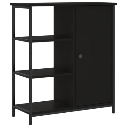 Dressoir 70X30X80 Cm Bewerkt Hout Zwart