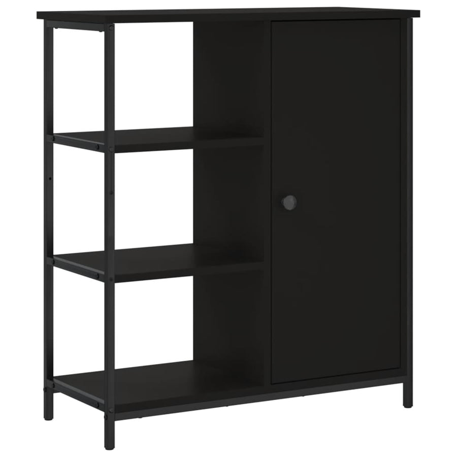 Dressoir 70X30X80 Cm Bewerkt Hout Zwart
