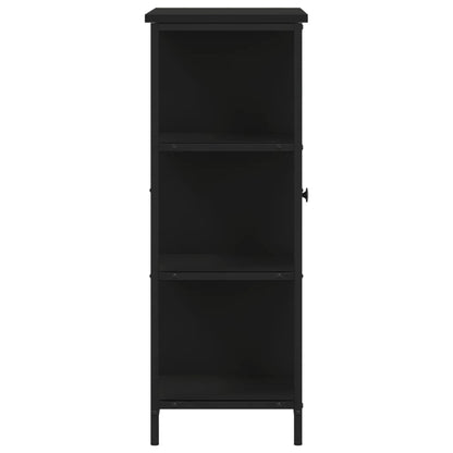 Dressoir 70X30X80 Cm Bewerkt Hout Zwart