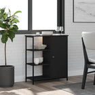 Dresser 70x30x80 cm carved wood black