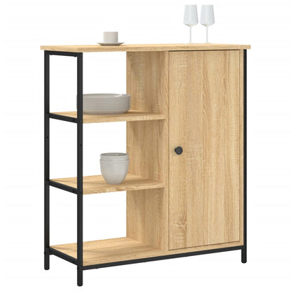 Dressoir 70X30X80 Cm Bewerkt Hout Sonoma Eikenkleurig