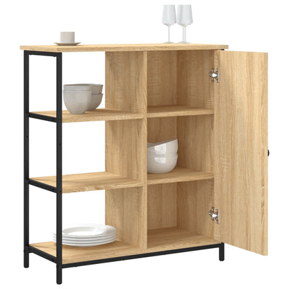 Dressoir 70X30X80 Cm Bewerkt Hout Sonoma Eikenkleurig