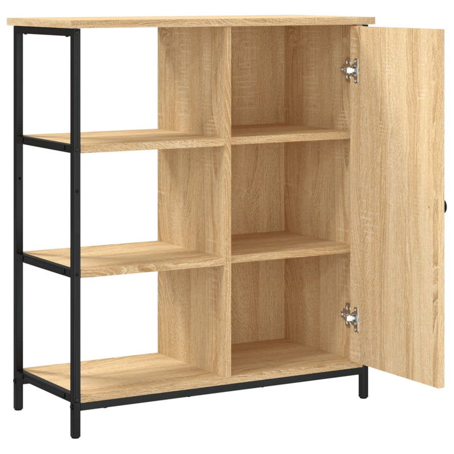Dressoir 70X30X80 Cm Bewerkt Hout Sonoma Eikenkleurig