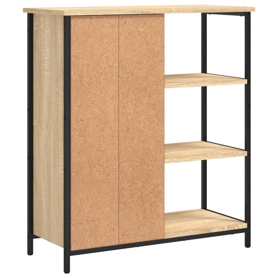 Dressoir 70X30X80 Cm Bewerkt Hout Sonoma Eikenkleurig