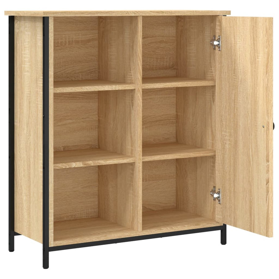 Dressoir 70X30X80 Cm Bewerkt Hout Kleurig Sonoma eiken