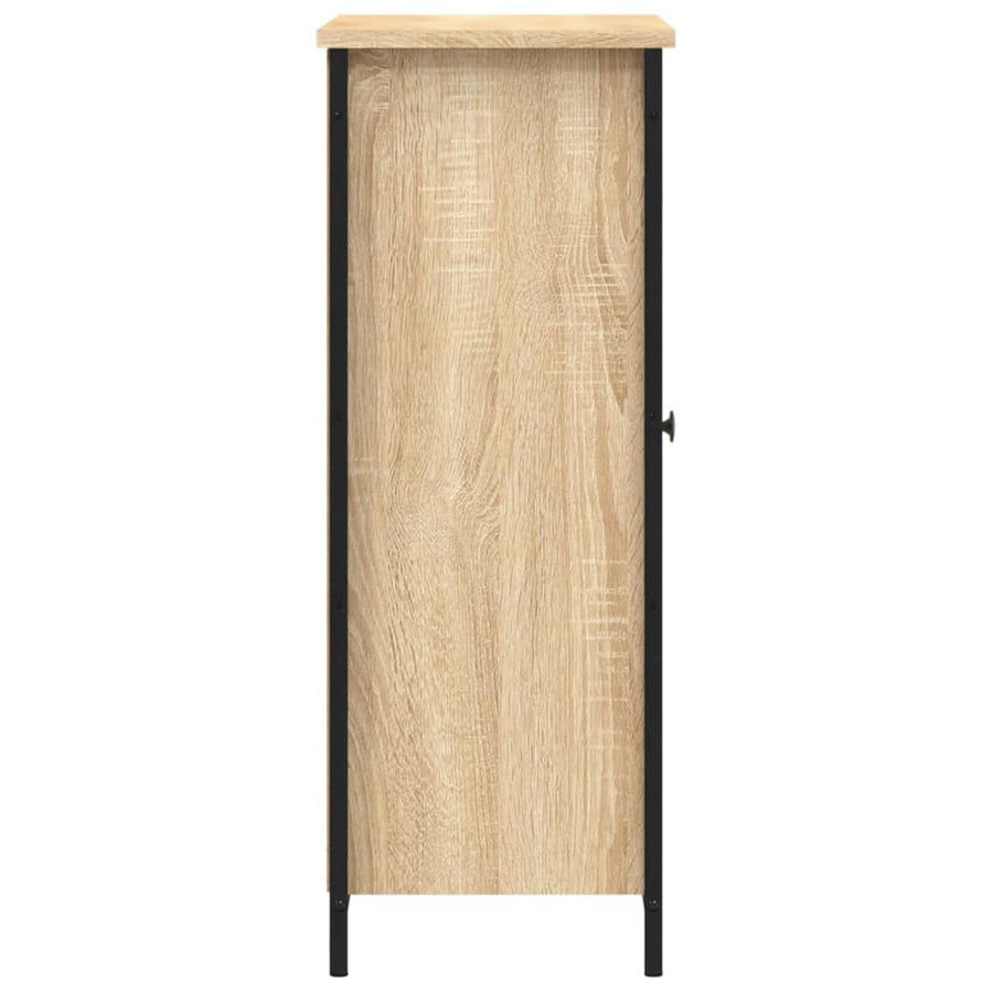 Dressoir 70X30X80 Cm Bewerkt Hout Kleurig Sonoma eiken