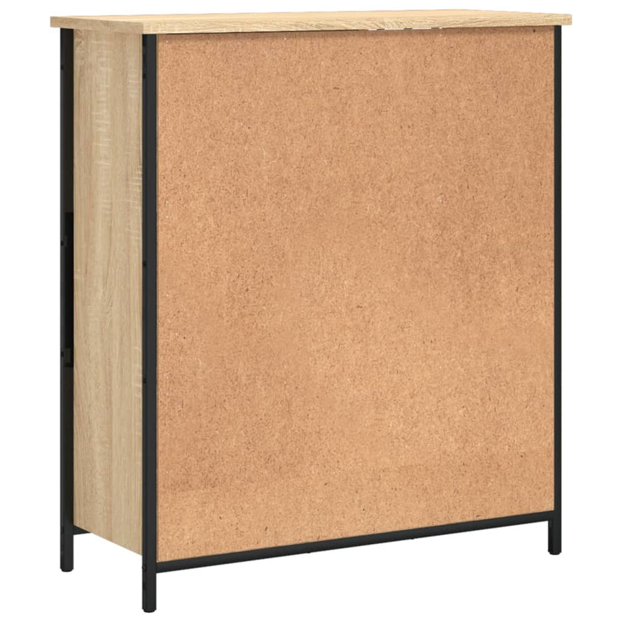 Dressoir 70X30X80 Cm Bewerkt Hout Kleurig Sonoma eiken